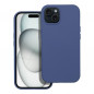 Apple iPhone 15 Coque Silicone Élégant  Bleu