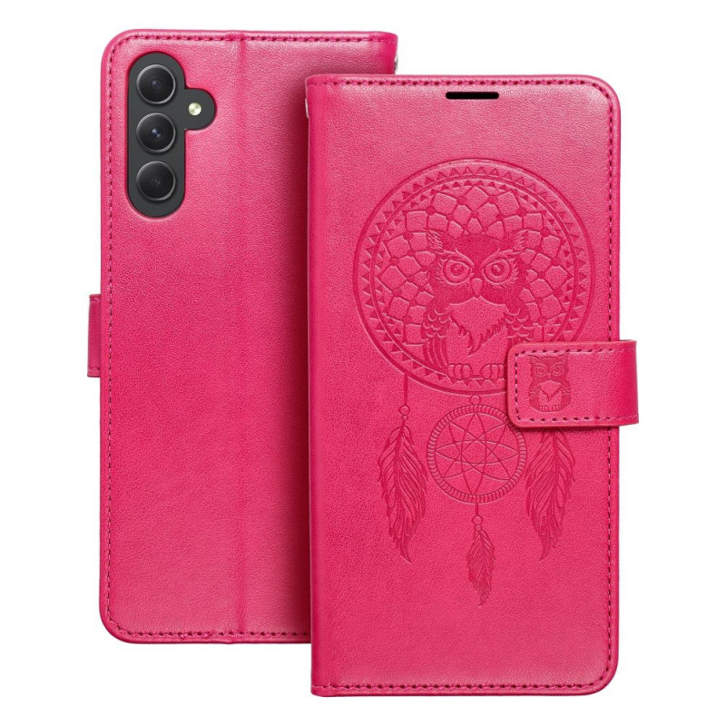 Samsung Galaxy A14 5G Portefeuilles MEZZO Book Capteurs de rêve  Magenta