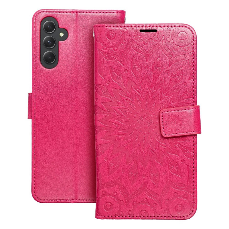 Samsung Galaxy A34 Portefeuilles MEZZO Book Mandala  Magenta