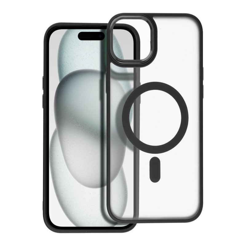 Apple iPhone 15 Plus Coque Matte Mag Cove MagSAFE  Noir