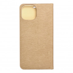 Apple iPhone 15 Portefeuilles LUNA Book Gold Élégant  Or