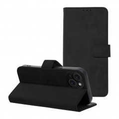 Apple iPhone 15 Portefeuilles TENDER Book Noir