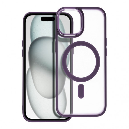 Apple iPhone 15 Coque Matte Mag Cove MagSAFE  Violet (Purple)