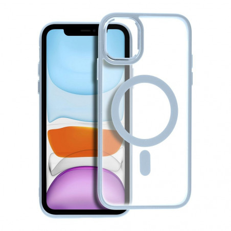 Apple iPhone 11 Coque Matte Mag Cove MagSAFE  Bleu