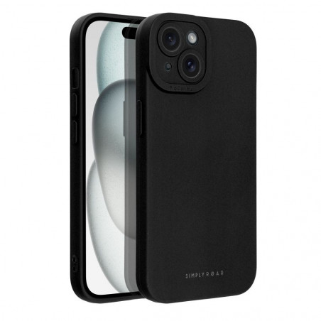Apple iPhone 15 Coque Roar Luna Monochromatique, Élégant, Un accessoire esthétique  Noir