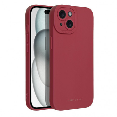 Apple iPhone 15 Coque Roar Luna Monochromatique, Élégant, Un accessoire esthétique  Rouge