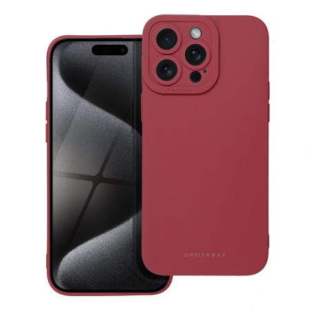 Apple iPhone 15 Pro Max Coque Roar Luna Monochromatique, Élégant, Un accessoire esthétique  Rouge