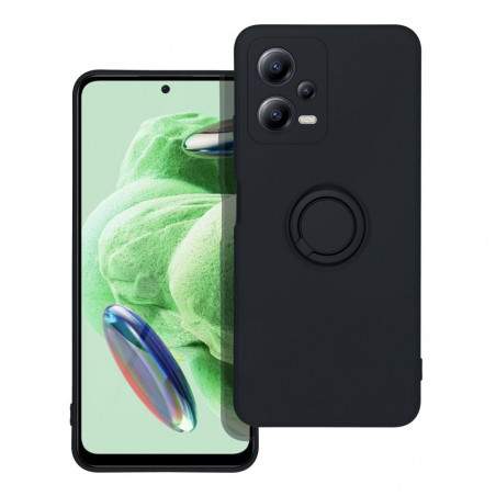 XIAOMI Redmi Note 12 5G Coque Silicone ring Noir