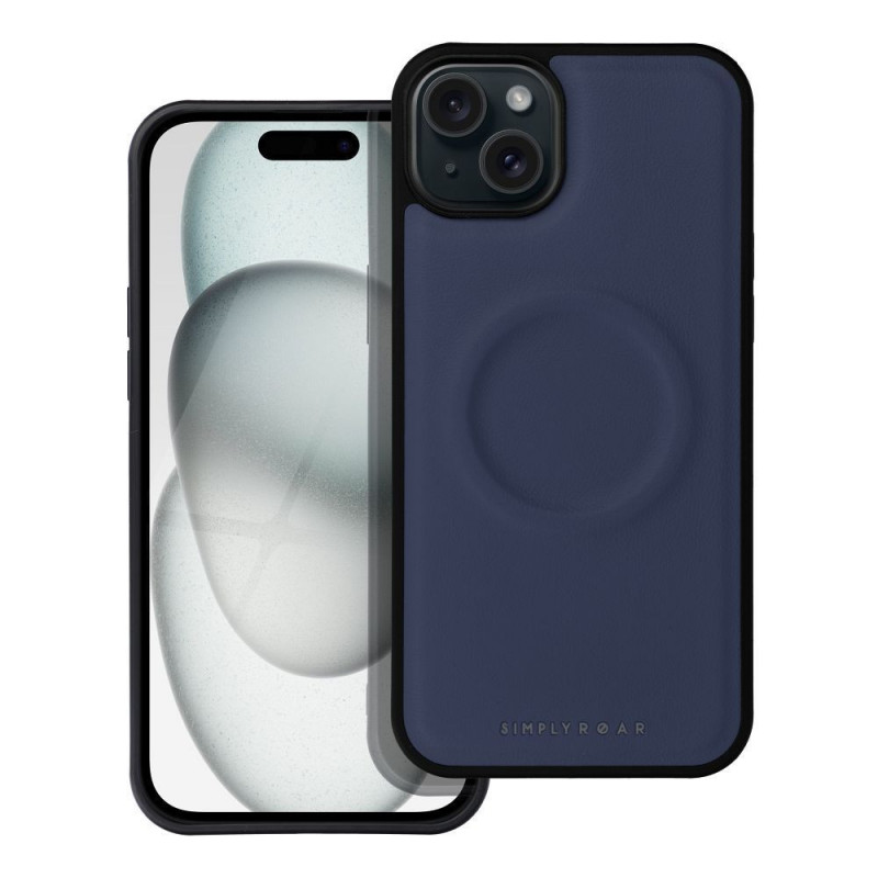 Apple iPhone 15 Plus Coque Roar Mag Morning Élégant  MagSAFE  Marine