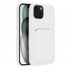 Apple iPhone 15 Coque Card Blanc