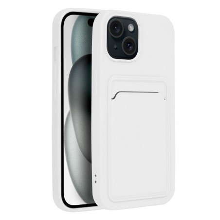 Apple iPhone 15 Coque Card Blanc