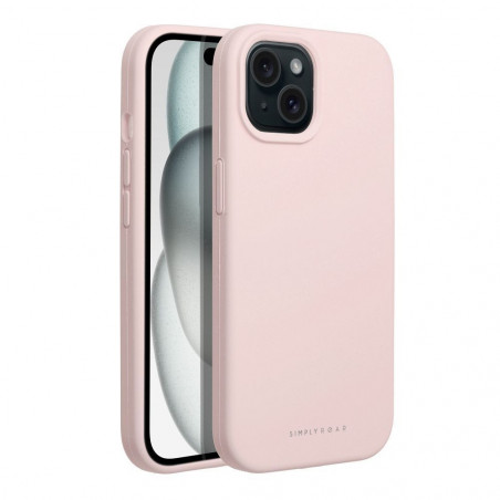 Apple iPhone 15 Coque Roar Cloud-Skin Rose clair