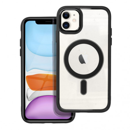 Apple iPhone 11 Coque Color Edge Mag MagSAFE  Noir