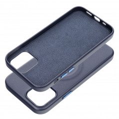 Apple iPhone 12 Coque Roar Leather Mag Élégant  MagSAFE  Marine