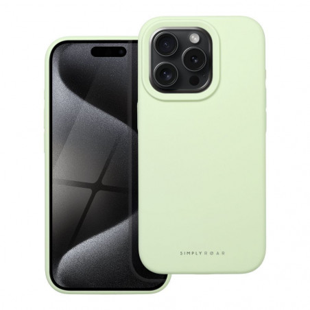 Apple iPhone 15 Pro Coque Roar Cloud-Skin Vert clair
