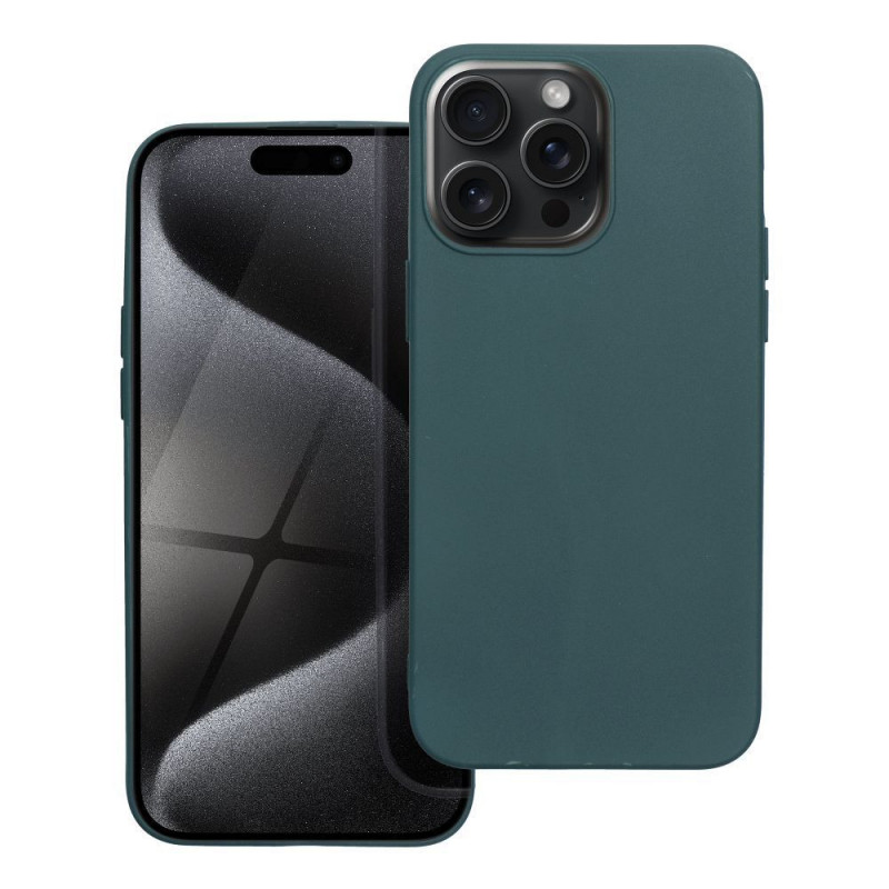 Apple iPhone 15 Pro Max Coque MATT Vert foncé