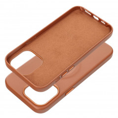 Apple iPhone 14 Pro Max Coque Roar Leather Mag Élégant  MagSAFE  Brun