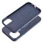 Apple iPhone 15 Coque Roar Leather Mag Élégant  MagSAFE  Marine