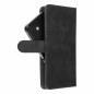 Samsung Galaxy A54 Etui universel, Portefeuilles COMMON book Élégant, Doublure douce à l'intérieur  Noir