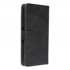 Samsung Galaxy A54 Etui universel, Portefeuilles COMMON book Élégant, Doublure douce à l'intérieur  Noir
