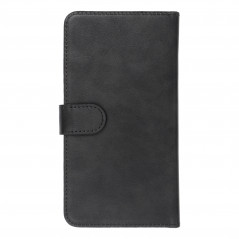 Samsung Galaxy A54 Etui universel, Portefeuilles COMMON book Élégant, Doublure douce à l'intérieur  Noir