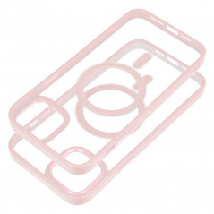 Apple iPhone 14 Plus Coque Color Edge Mag MagSAFE  Rose