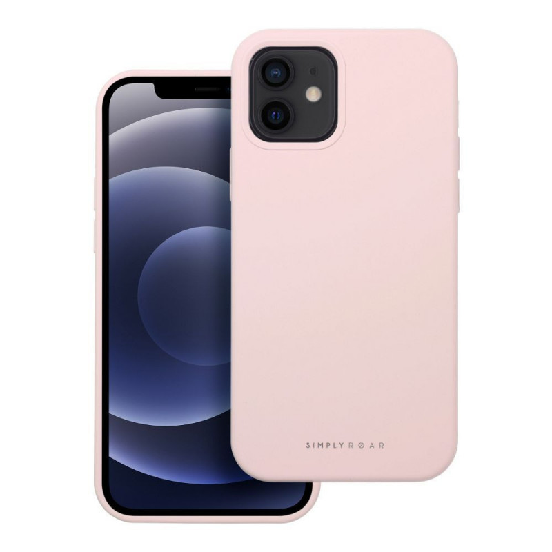 Apple iPhone 12 Coque Roar Cloud-Skin Rose clair