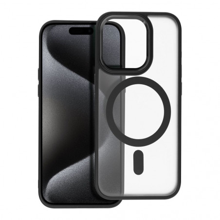 Apple iPhone 15 Pro Coque Matte Mag Cove MagSAFE  Noir