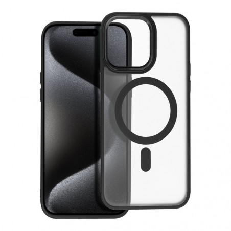 Apple iPhone 15 Pro Max Coque Matte Mag Cove MagSAFE  Noir