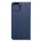 Apple iPhone 15 Portefeuilles LUNA Book Carbon Fibre de carbone, Élégant  Bleu