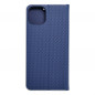 Apple iPhone 15 Plus Portefeuilles LUNA Book Carbon Fibre de carbone, Élégant  Bleu