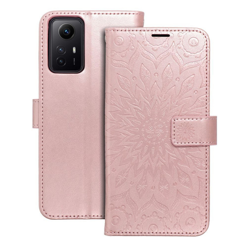 XIAOMI Redmi Note 12s Portefeuilles MEZZO Book Mandala  Or rose