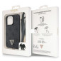 Apple iPhone 13 Pro Coque Guess Metal Logo Starss Crossbody Élégant  Noir