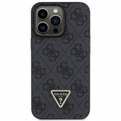 Apple iPhone 13 Pro Max Coque Guess Metal Logo Starss Crossbody Élégant  Noir