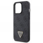 Apple iPhone 13 Pro Max Coque Guess Metal Logo Starss Crossbody Élégant  Noir