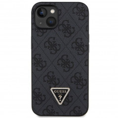 Apple iPhone 14 Coque Guess Metal Logo Starss Crossbody Élégant  Noir