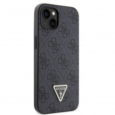 Apple iPhone 14 Coque Guess Metal Logo Starss Crossbody Élégant  Noir