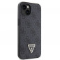 Apple iPhone 14 Coque Guess Metal Logo Starss Crossbody Élégant  Noir