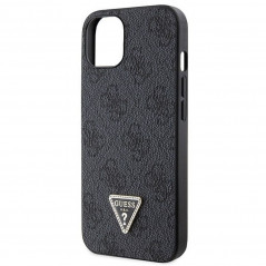 Apple iPhone 14 Coque Guess Metal Logo Starss Crossbody Élégant  Noir
