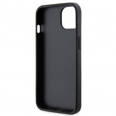 Apple iPhone 14 Coque Guess Metal Logo Starss Crossbody Élégant  Noir