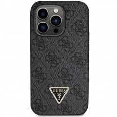 Apple iPhone 14 Pro Max Coque Guess Metal Logo Starss Crossbody Élégant  Noir
