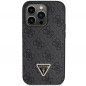 Apple iPhone 14 Pro Max Coque Guess Metal Logo Starss Crossbody Élégant  Noir
