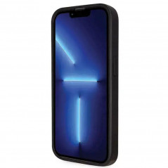 Apple iPhone 14 Pro Max Coque Guess Metal Logo Starss Crossbody Élégant  Noir