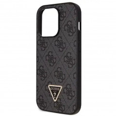 Apple iPhone 14 Pro Max Coque Guess Metal Logo Starss Crossbody Élégant  Noir