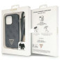 Apple iPhone 14 Pro Max Coque Guess Metal Logo Starss Crossbody Élégant  Noir