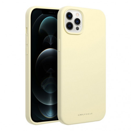 Apple iPhone 12 Pro Coque Roar Cloud-Skin Jaune clair