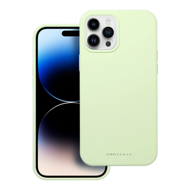 Apple iPhone 12 Pro Max Coque Roar Cloud-Skin Vert clair