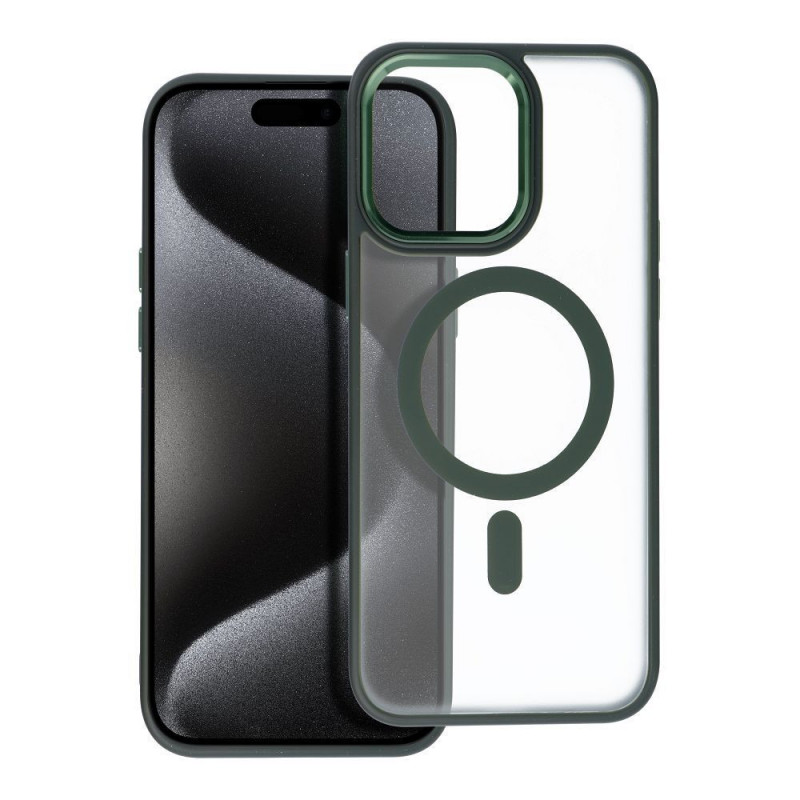 Apple iPhone 15 Pro Max Coque Matte Mag Cove MagSAFE  Vert