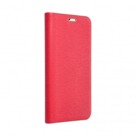 Apple iPhone 15 Pro Max Portefeuilles LUNA Book Gold Élégant  Rouge