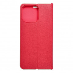 Apple iPhone 15 Pro Max Portefeuilles LUNA Book Gold Élégant  Rouge